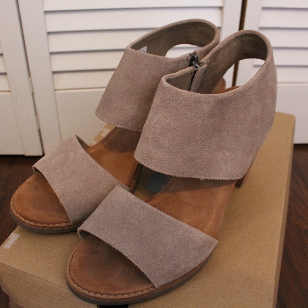 Desert Taupe Suede Women's Majorca Cutout Sandals